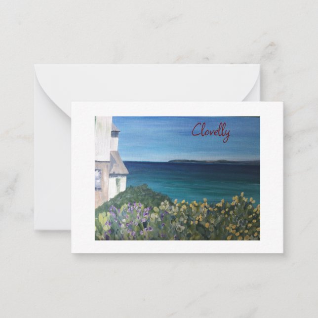 Clovelly Devon  Card (Front)