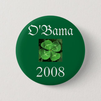 clover 2, O'Bama, 2008 6 Cm Round Badge