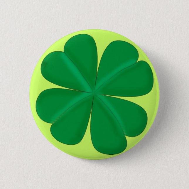 clover 6 cm round badge (Front)