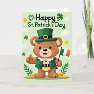 Clover Bear Happy Day Card