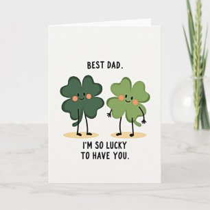Clover Best Dad Lucky Love Card