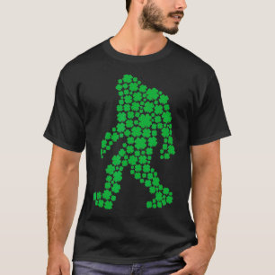Clover Bigfoot St Patrick's Day Boys Shamrock  T-Shirt
