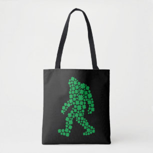 Clover Bigfoot St Patrick's Day Boys Shamrock Tote Bag