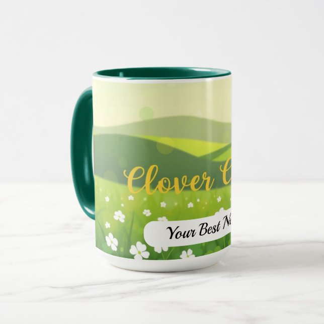 Clover Charm Dot Mug (Front Left)