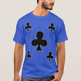 Clover Clubs Suit Playing d Symbol T-Shirt