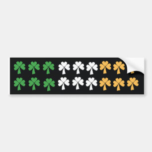 Clover Flag Bumper Sticker