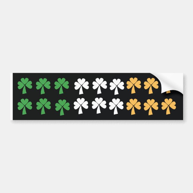 Clover Flag Bumper Sticker (Front)
