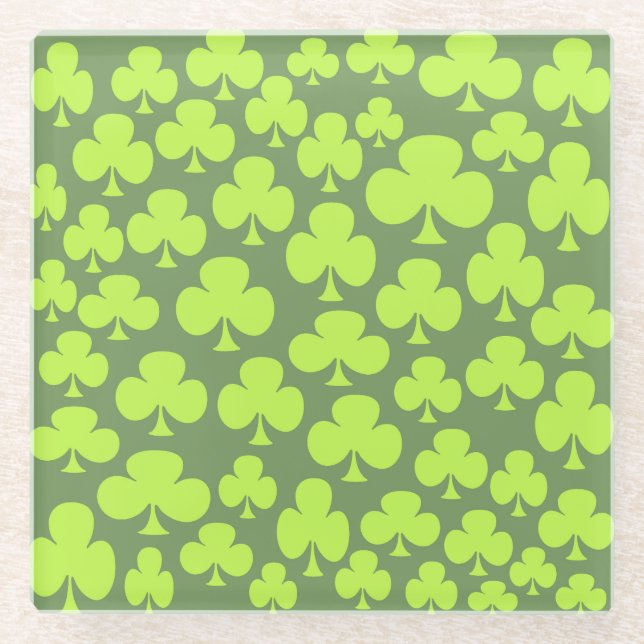 Clover Glass Coaster (Front)