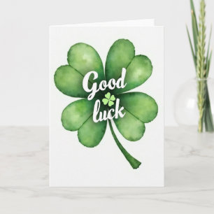 Clover Good Luck Art Card