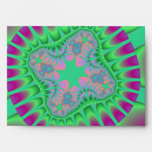 Clover Green Flower Envelopes