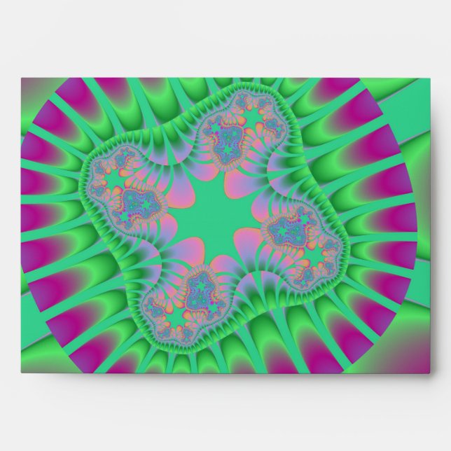 Clover Green Flower Envelopes (Front)