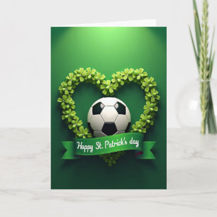 Clover Heart Soccer Ball Card