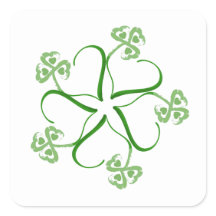 Clover Heart Sticker