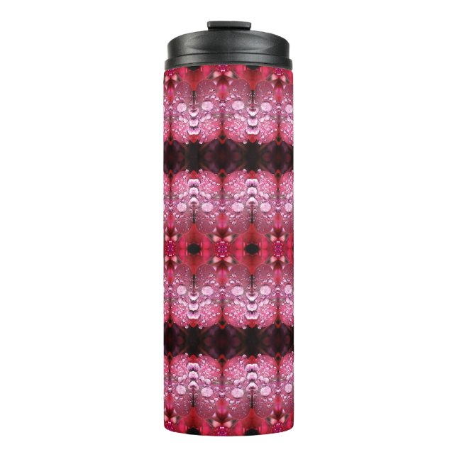 Clover Ikat 7 Sangria Thermal Tumbler (Front)