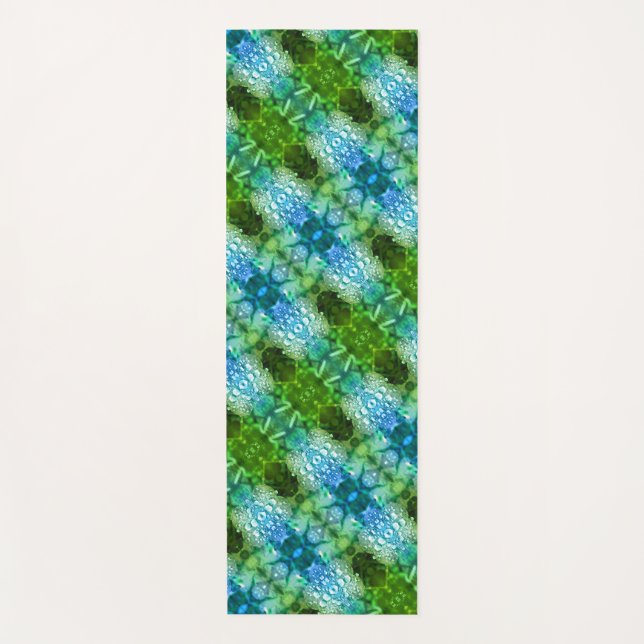 Clover Ikat Pouf x GL Yoga Mat (Front)