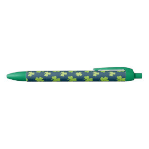 Clover Leaf Illustration Black Ink Pen