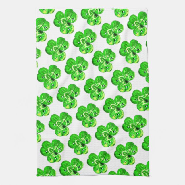 Clover Leaf Kitchen Towel (Vertical)