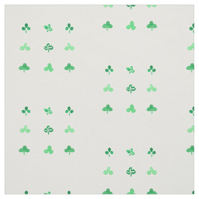 Clover Leaves Combed Cotton Fabric (Swatch)