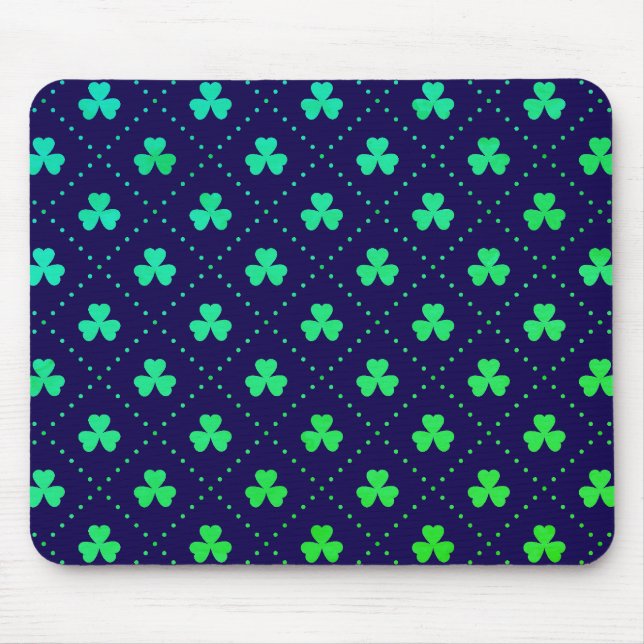 Clover Leaves Pattern St. Patrick's Day-23223 Mouse Pad (Front)