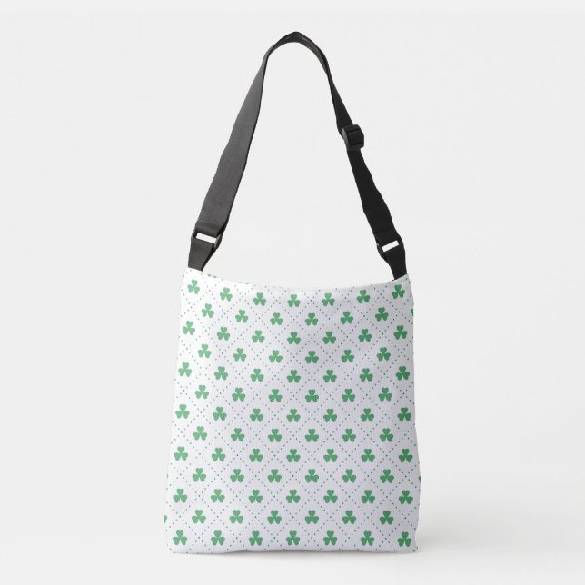 Clover Leaves Pattern St. Patrick's Day-53224 Crossbody Bag (Front)