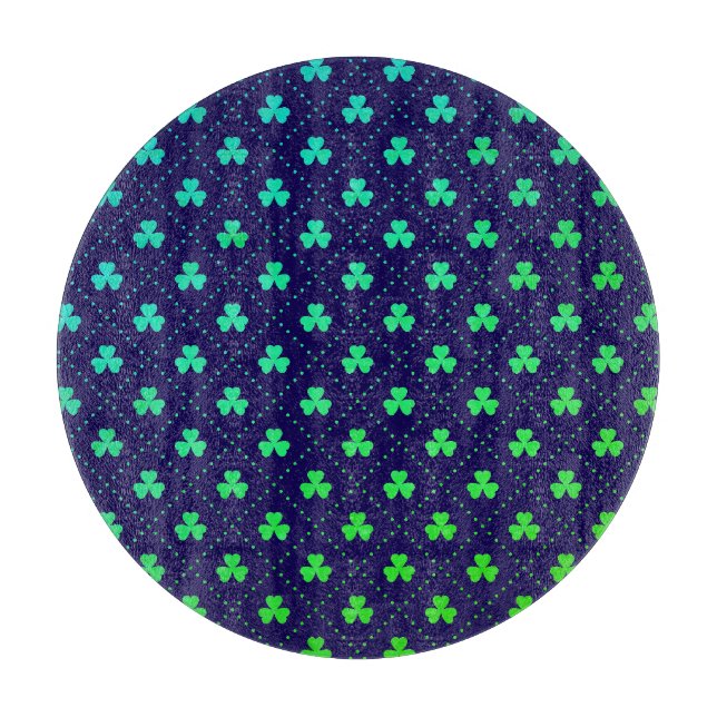 Clover Leaves St. Patrick's Day Pattern-53223 Cutting Board (Front)