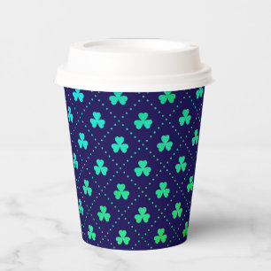 Clover Leaves St. Patrick's Day Pattern-53223 Paper Cups
