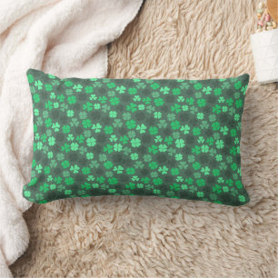 CLOVER LEAVES ST PATRICKS PATTERN LUMBAR CUSHION