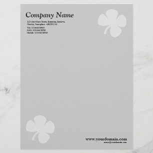 Clover - Light Grey Letterhead Template