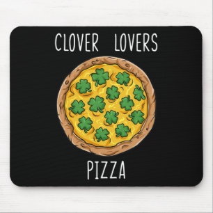 Clover Lovers Pizza St Patrick's Day Fun Boys Girl Mouse Pad