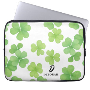 Clover Monogram Laptop Sleeve