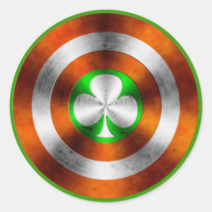 Clover of Ireland Classic Round Sticker