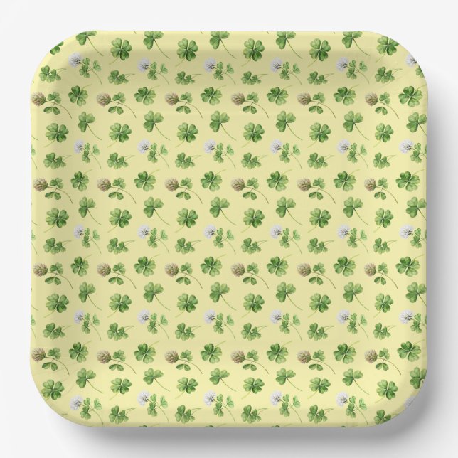 Clover Paper Plate (Front)