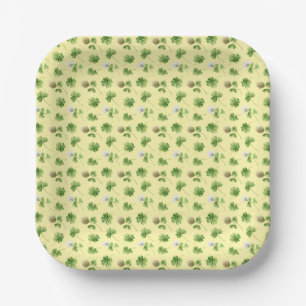 Clover Paper Plate