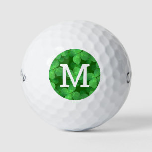 Clover Pattern Customise Your Own Monogrammed Golf Balls