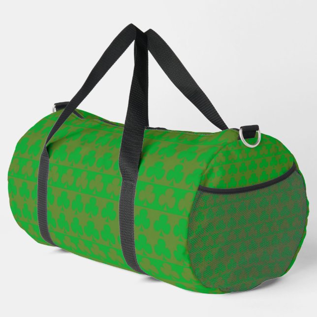 Clover Pattern Large Duffle Bag (Right Corner)