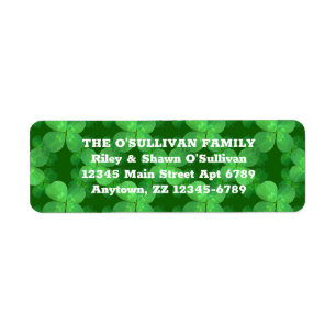 Clover Pattern Lucky Green Botanical Irish