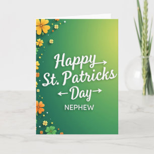 Clover Pattern Nephew Card
