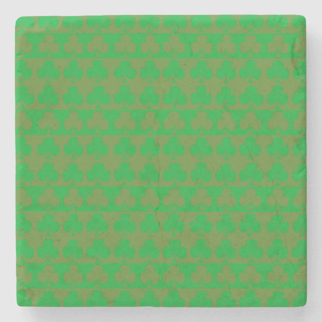 Clover Pattern Stone Coaster (Front)
