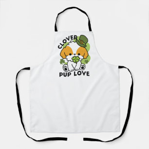 Clover Pup Love – St. Patrick's Day Dog Design Apron