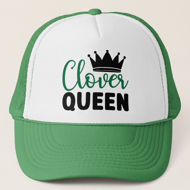 Clover Queen Charm Design-60278 Trucker Hat (Front)