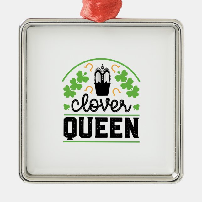 Clover Queen Metal Tree Decoration (Front)