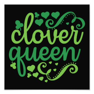 clover queen - St. Patrick's Day Photo Print