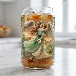 Clover Serenity Angel Can Glass