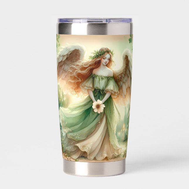 Clover Serenity Angel Insulated Tumbler (Front)