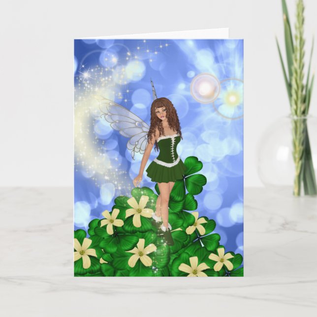 Clover - Shamrock Fairy Card (Front)