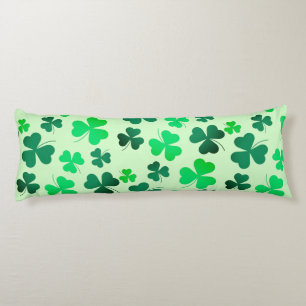 Clover Shamrock Irish Green Spring St Patricks Day Body Cushion