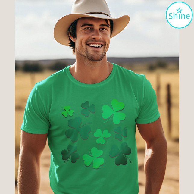 Clover Shamrock Irish Green Spring St Patricks Day T-Shirt (Creator Uploaded)