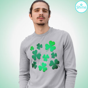 Clover Shamrock Leaf Irish Pride St Patrick's Day T-Shirt