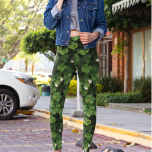 Clover Shamrock St. Patrick's day Leggings