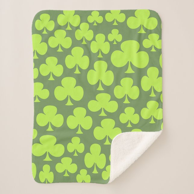 Clover Sherpa Blanket (Front)